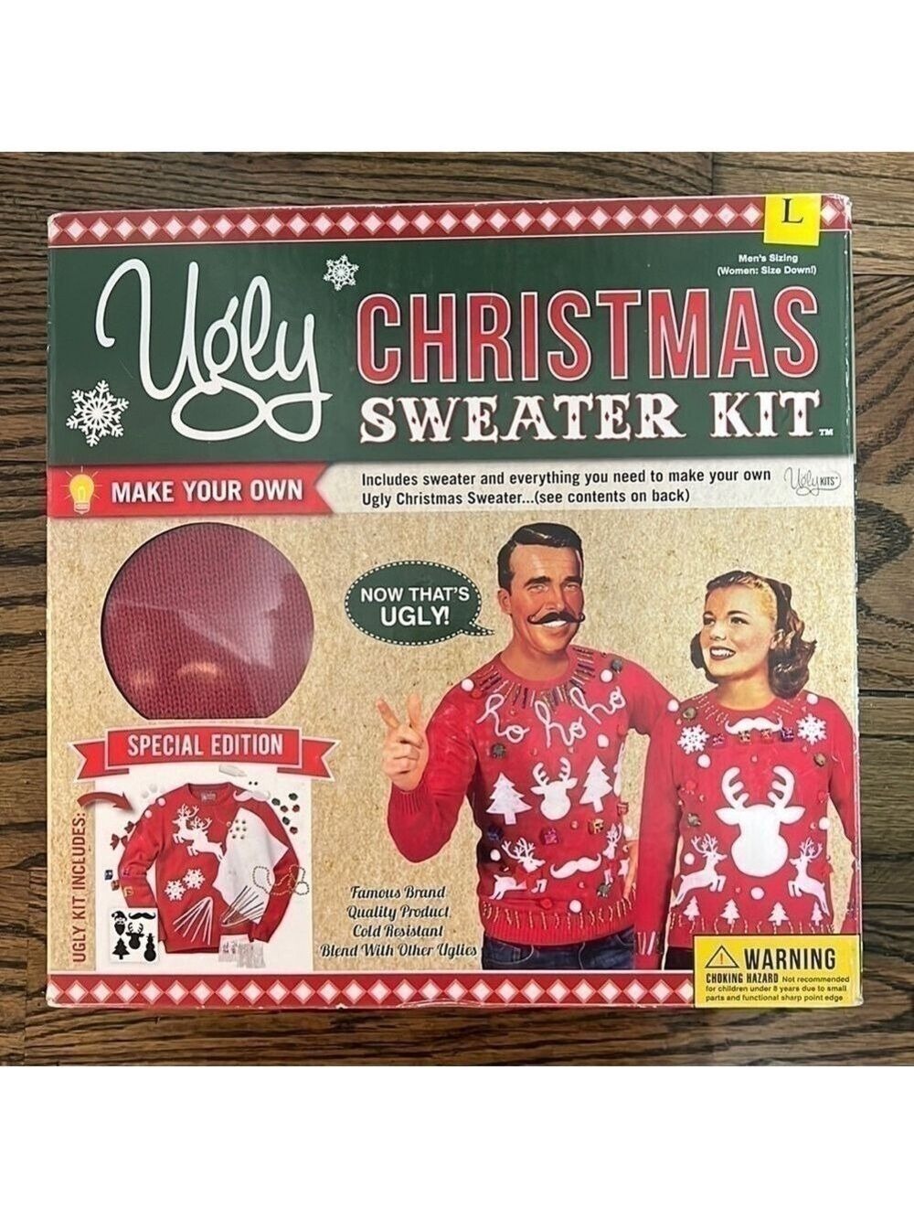 NIB Ugly Christmas Sweater Kit Special Edition
